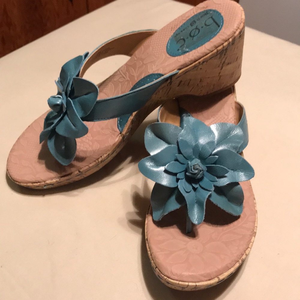 Born concept turquoise sandals